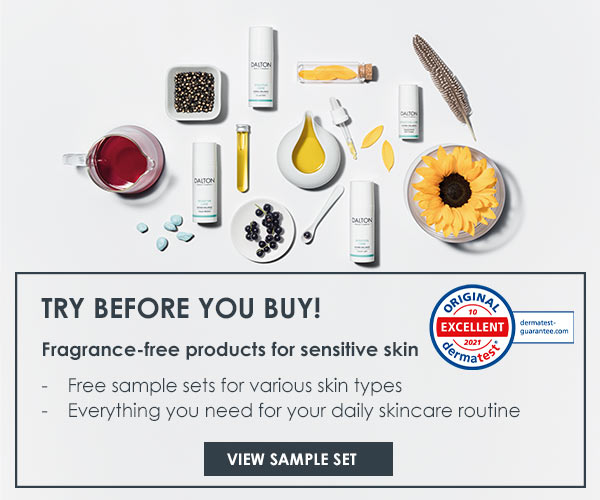 Sensitive Care samples for hypersensitive skin