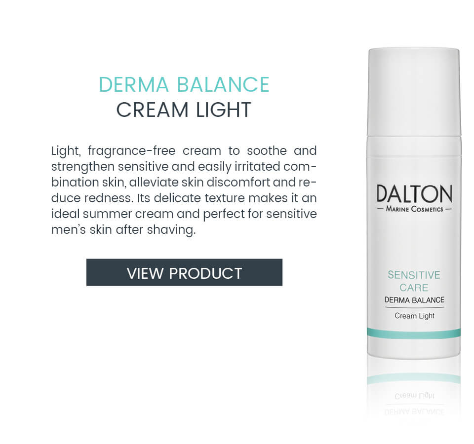 Light cream for sensitive skin