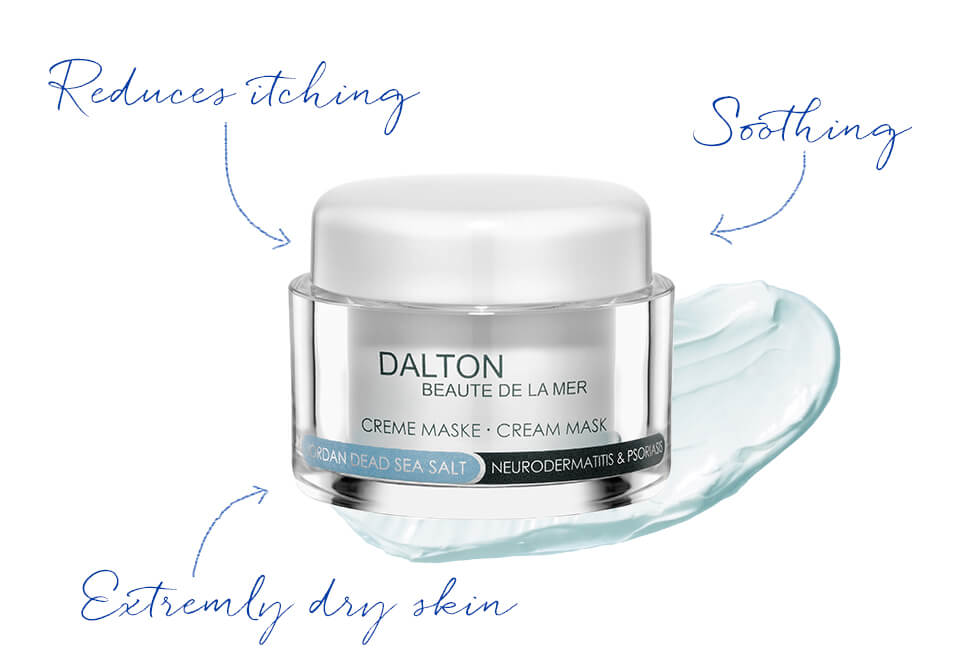 Jordan Dead Sea Salt Mask Anti-itching face mask with original Dead Sea salt