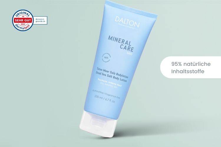 Beruhigende Lotion für juckende Haut am Körper