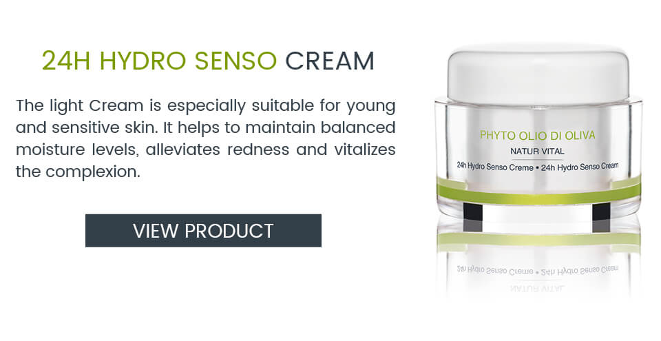Vegetarian face cream with olive oil