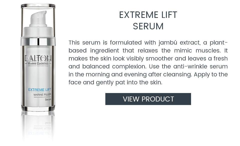 Anti-wrinkle serum with immediate lifting effect