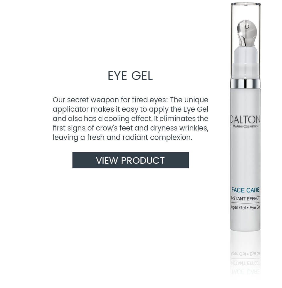 Cooling eye gel to treat crow’s feet and dryness wrinkles