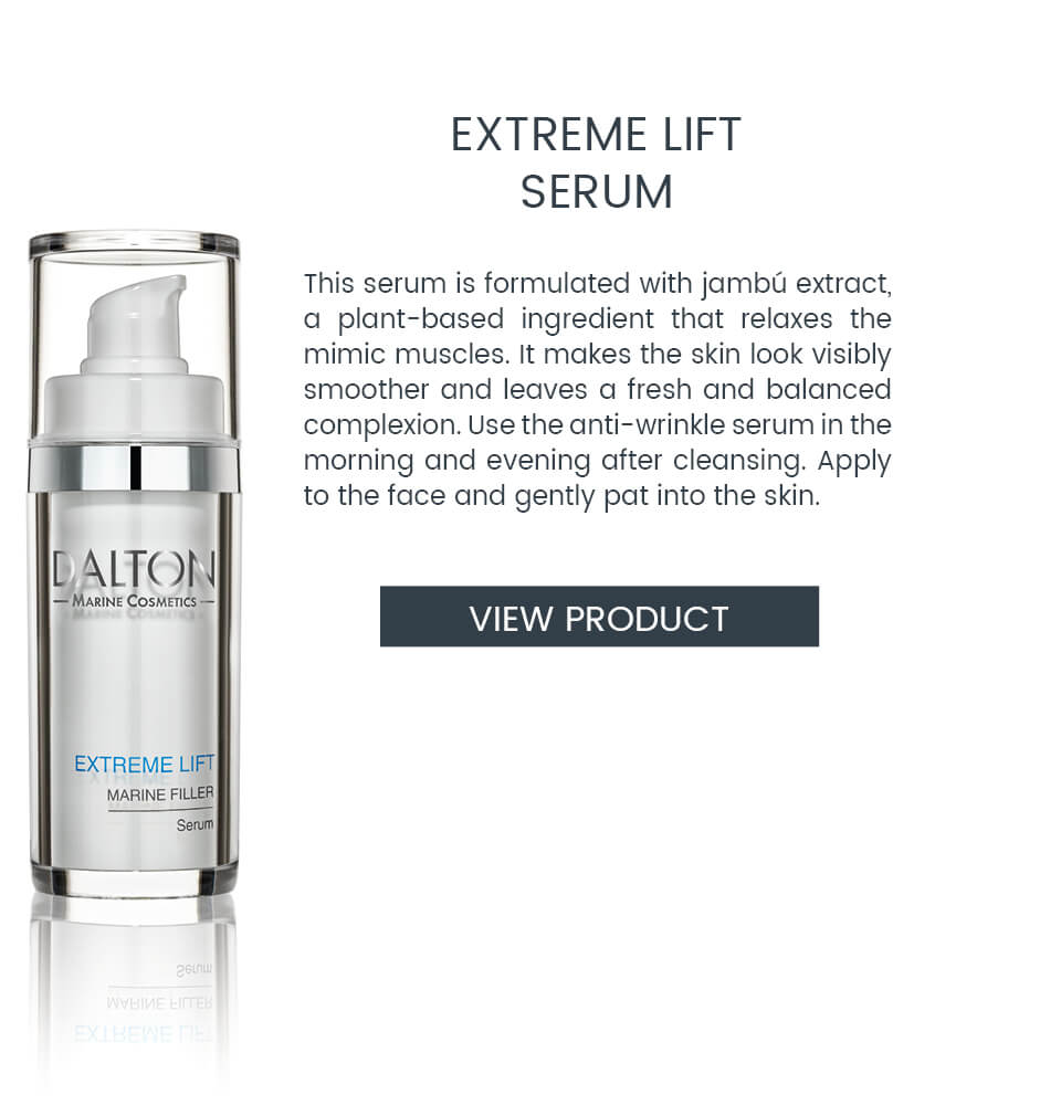 Anti-wrinkle serum with immediate lifting effect