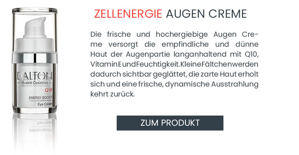 Nährende Q10 Anti-Aging Augencreme für trockene Haut
