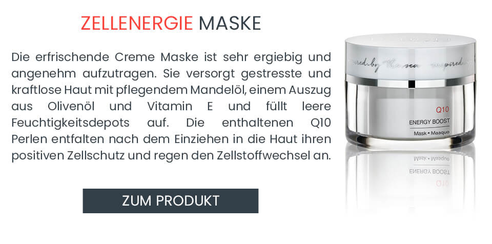 Reichhaltige Gesichtsmaske mit Q10 für fahle Haut