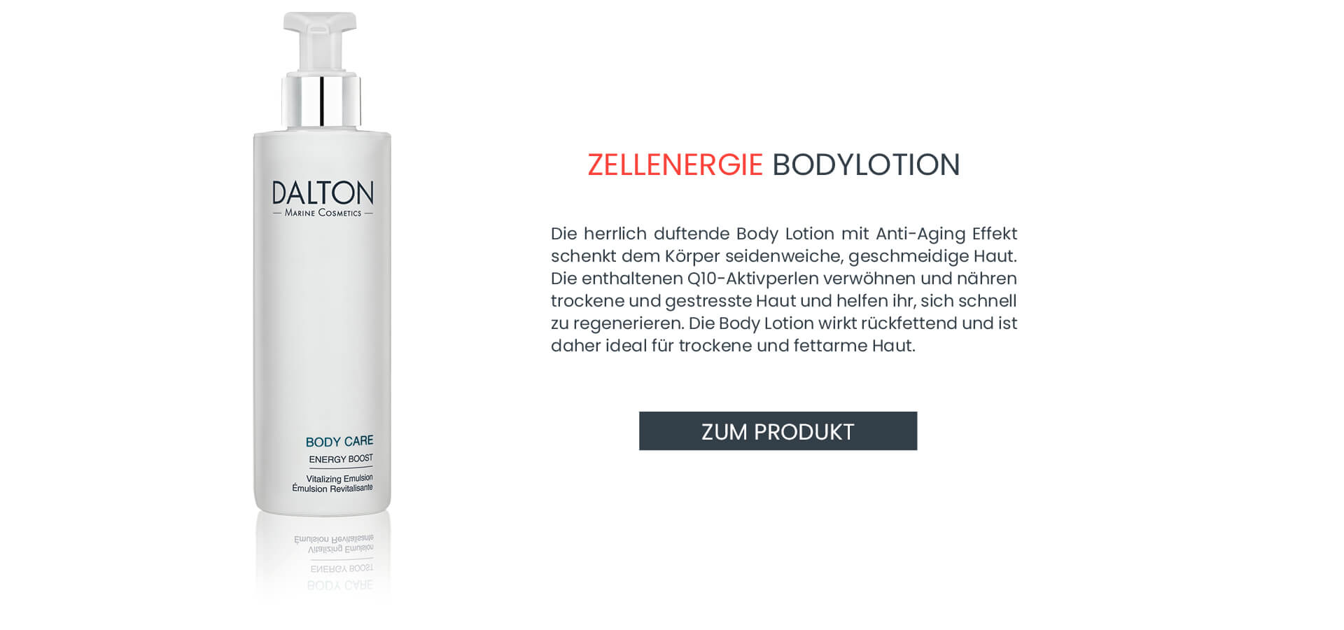 Anti-Aging Bodylotion mit Q10 für fettarme Haut