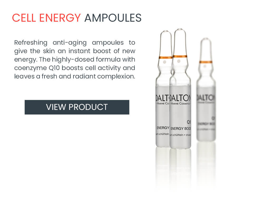 Anti-aging ampoules with coenzyme Q10