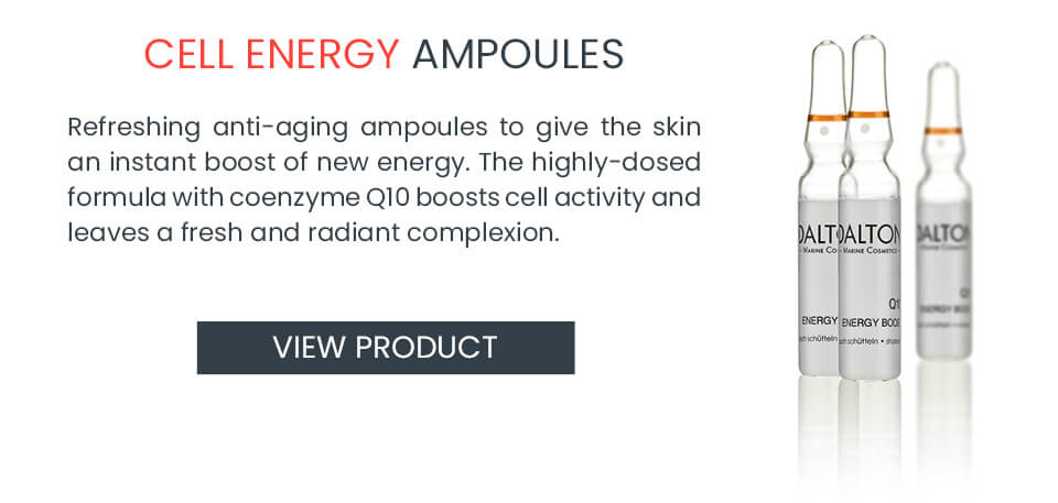 Anti-aging ampoules with coenzyme Q10