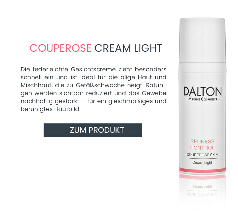 Leichte Pflegecreme gegen Couperose