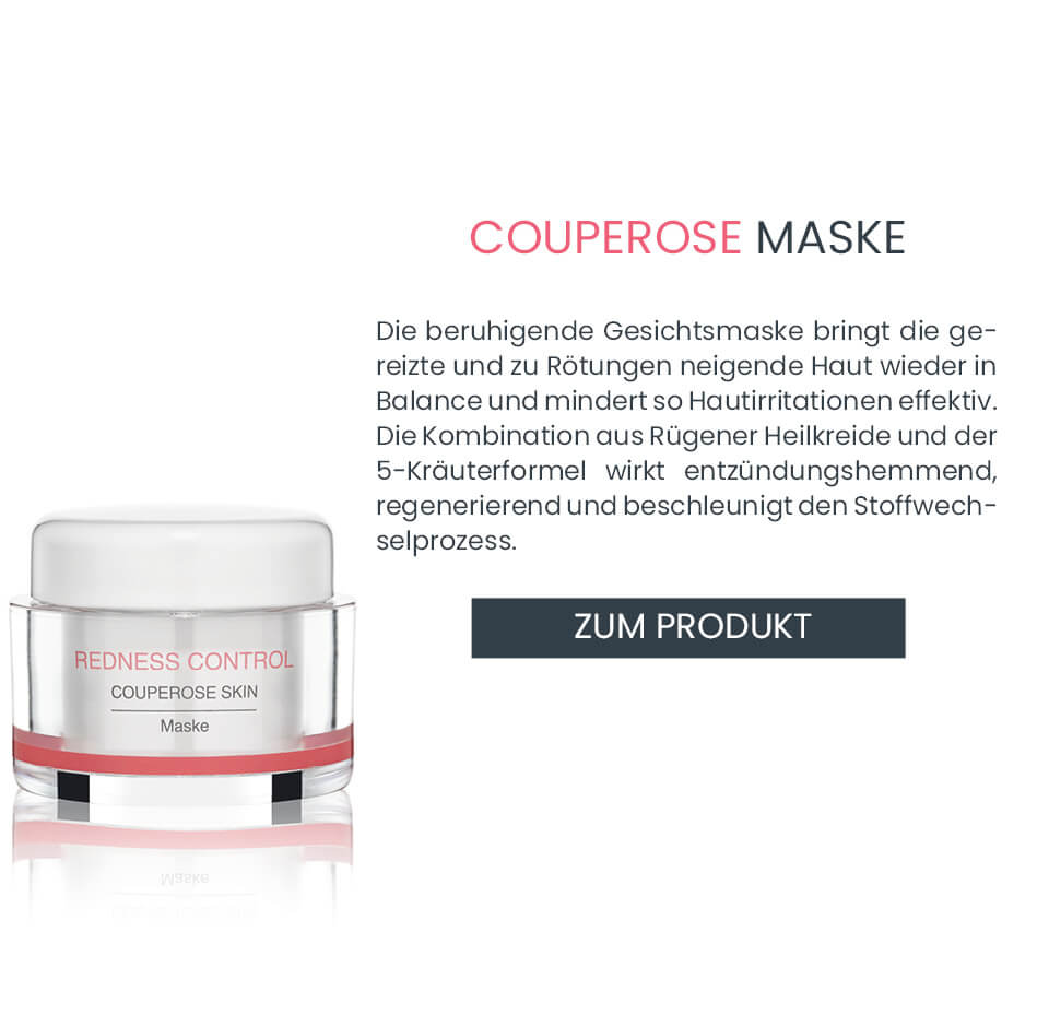 Beruhigende Gesichtsmaske gegen Rötungen