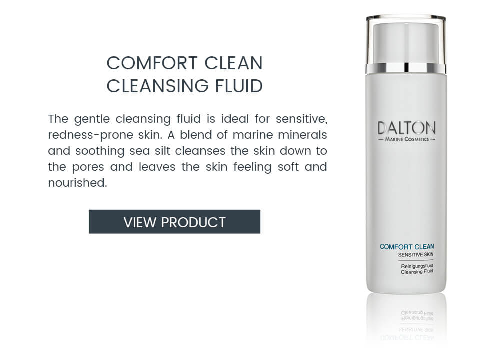 Cleansing fluid for skin prone to redness