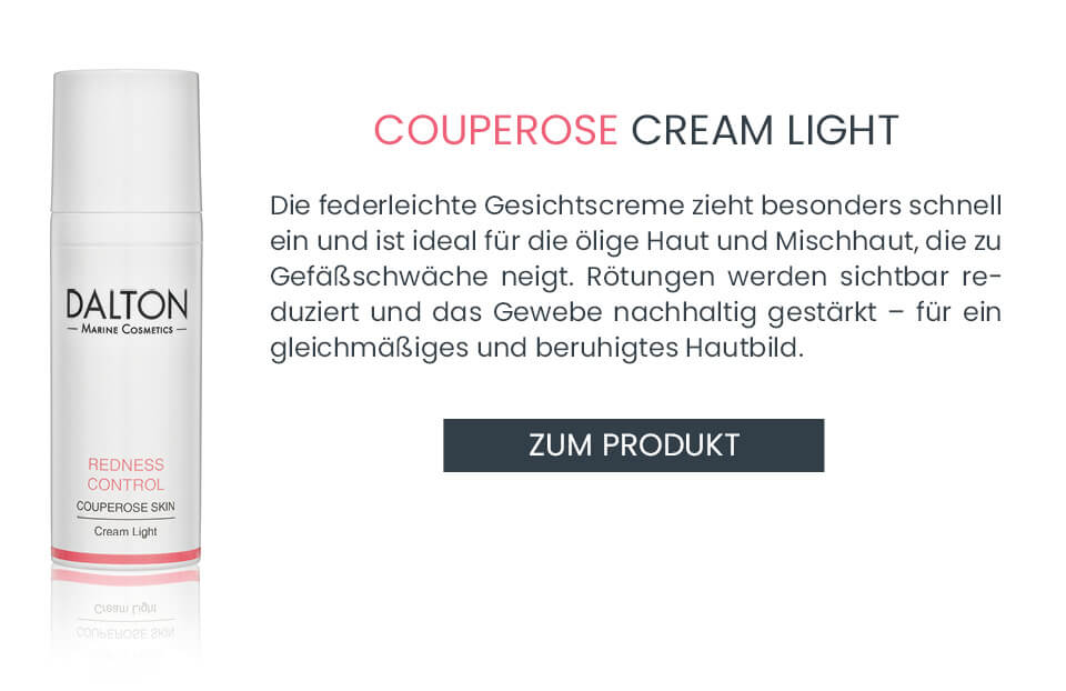 Leichte Pflegecreme gegen Couperose