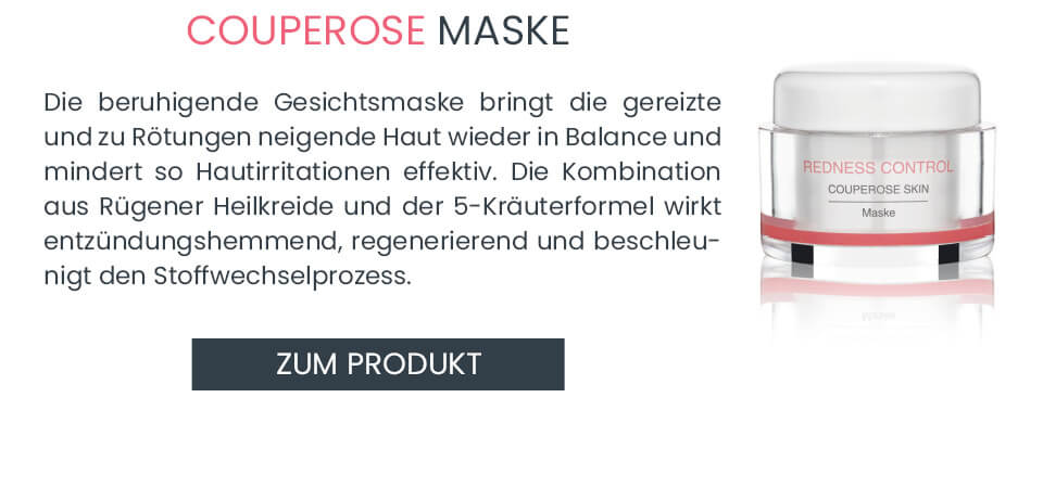 Beruhigende Gesichtsmaske gegen Rötungen