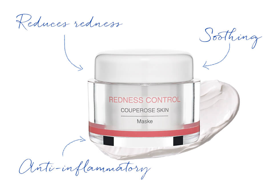 Face mask for redness and couperose skin