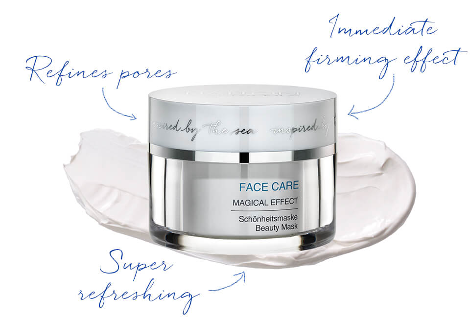 Beauty Mask Refreshing face mask clears the skin with immediate effect