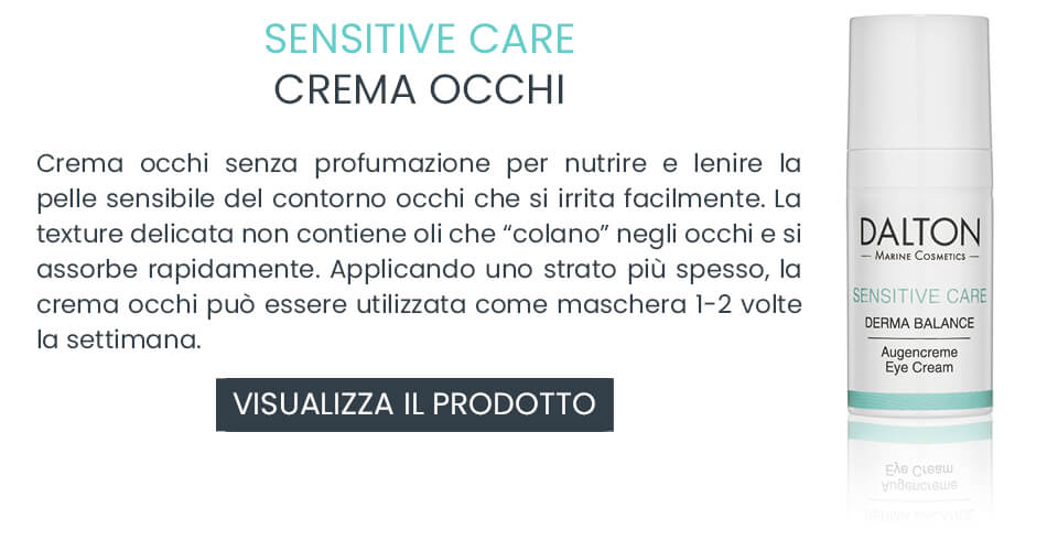 Crema occhi delicata per la pelle secca, sensibile e screpolata del contorno occhi