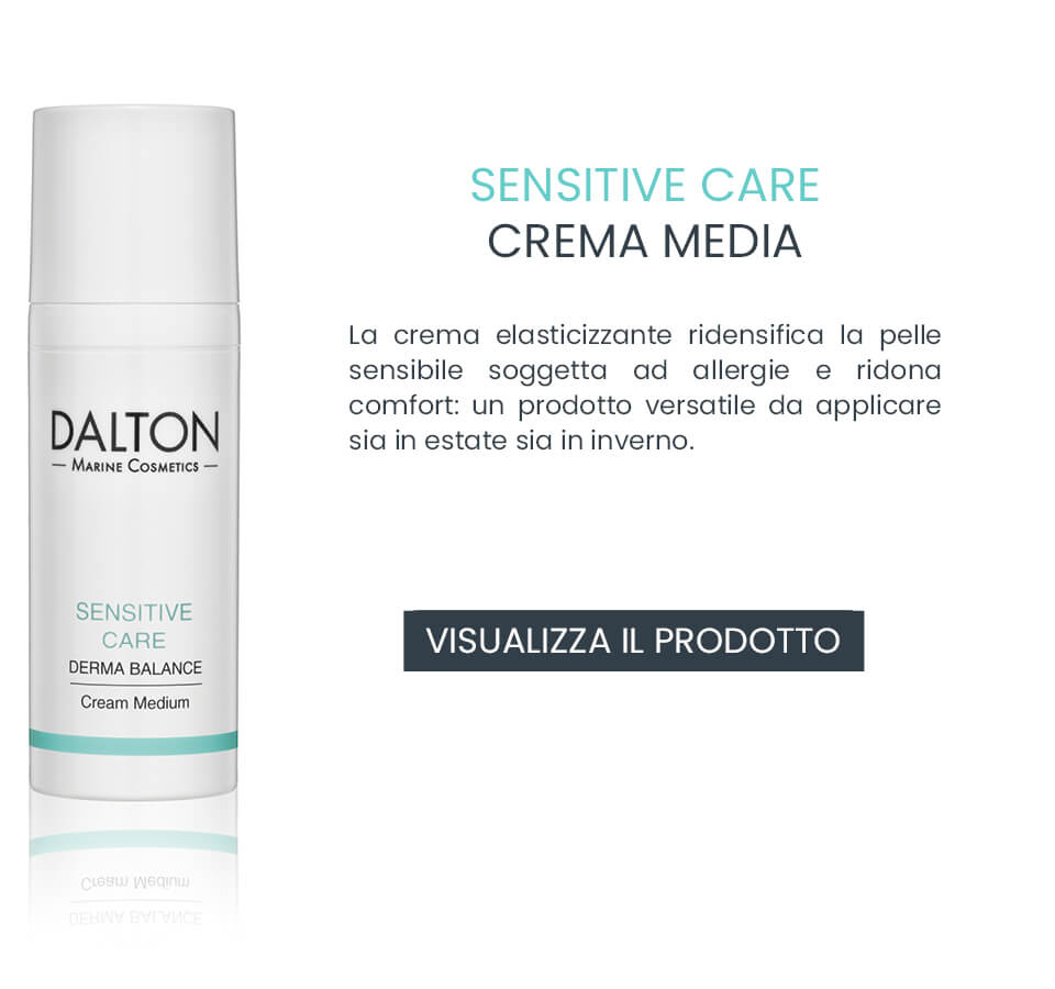 Crema viso per ridensificare la pelle sensibile