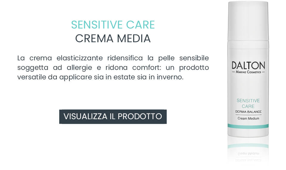 Crema viso per ridensificare la pelle sensibile