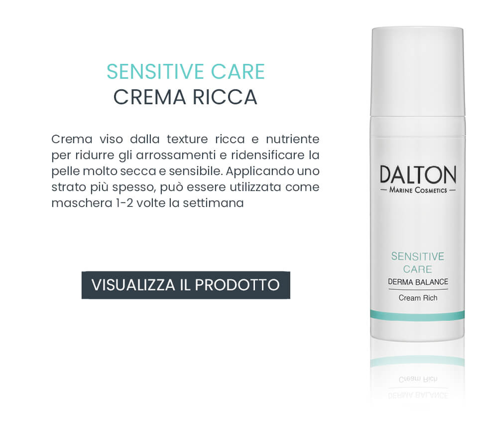 Crema viso ricca e nutriente per la pelle sensibile