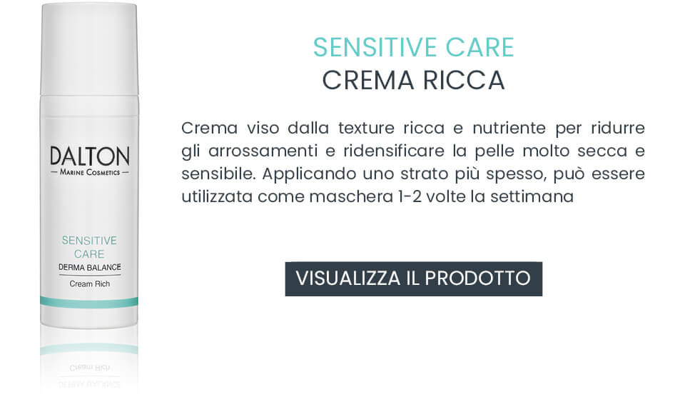 Crema viso ricca e nutriente per la pelle sensibile