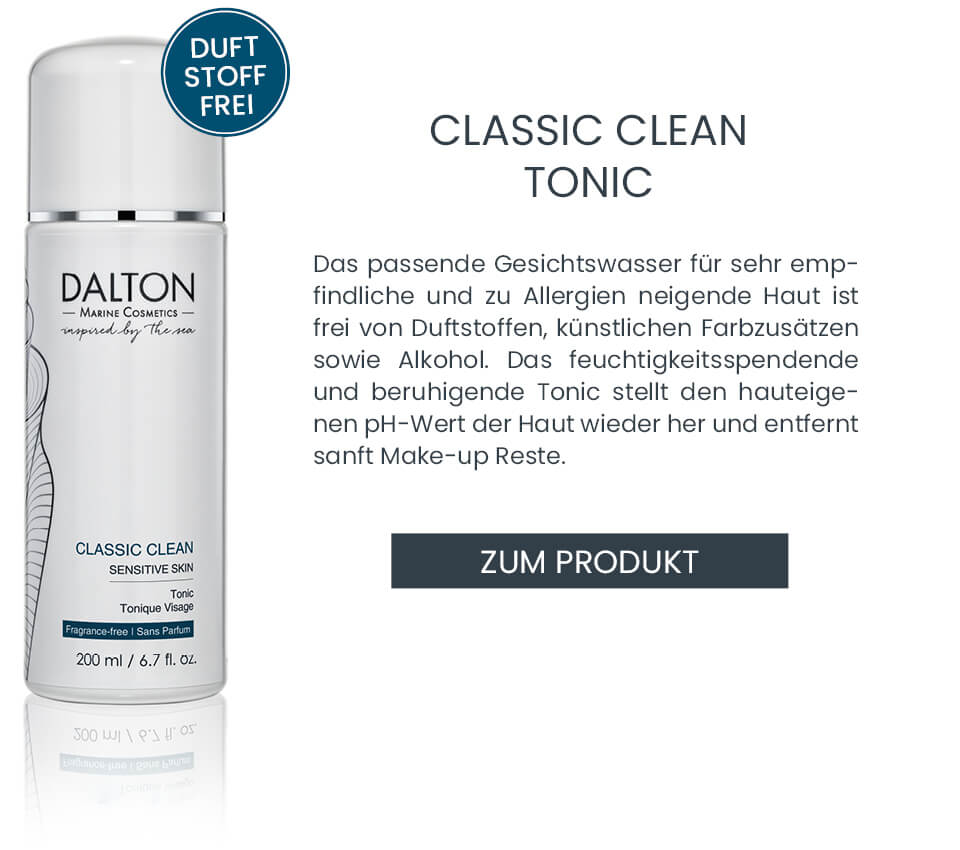 Zum reinigenden Gesichtswasser für die empfindliche Haut