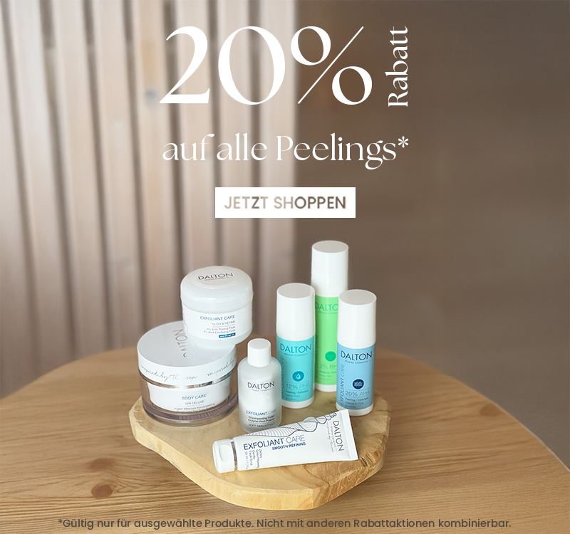 Peeling Aktion 20% 20% Rabatt auf alle Peelings