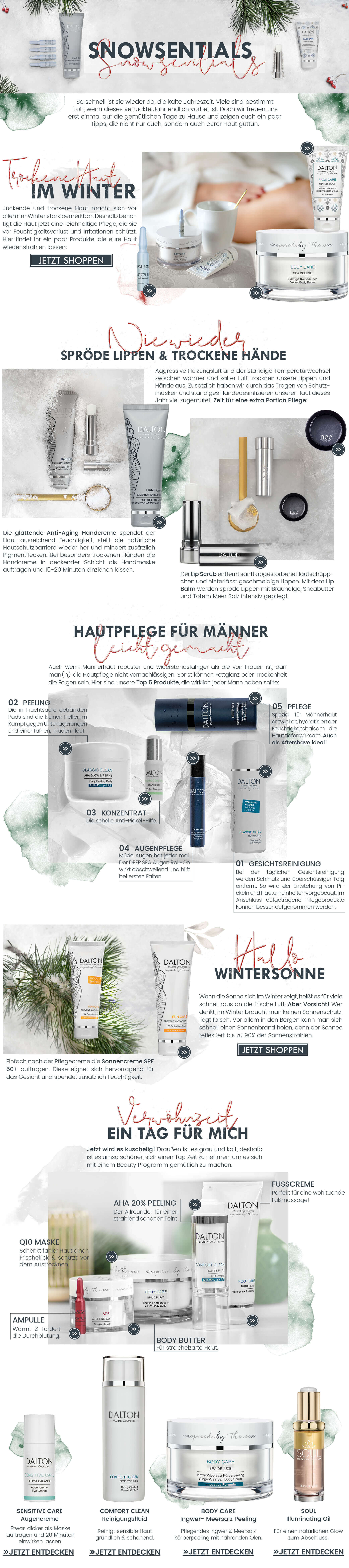 Snowsentials Tipps für trockene Haut im Winter