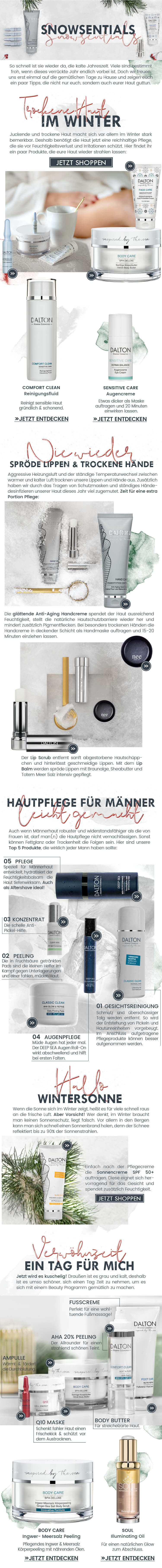 Snowsentials Tipps für trockene Haut im Winter