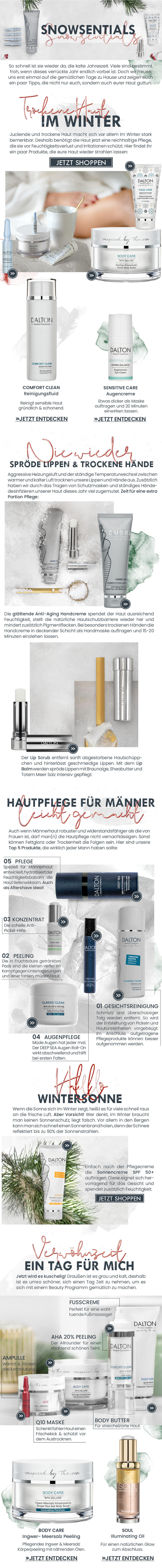 Snowsentials Tipps für trockene Haut im Winter