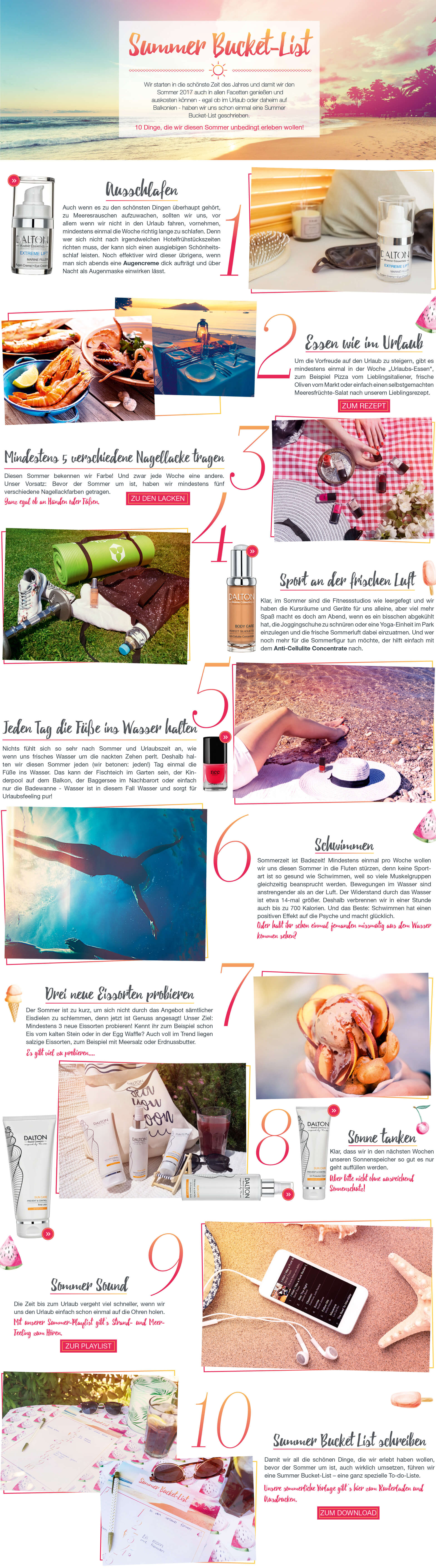 Themenwelt Summer Bucket-List 10 Dinge, die wir diesen Sommer unbedingt erleben wollen