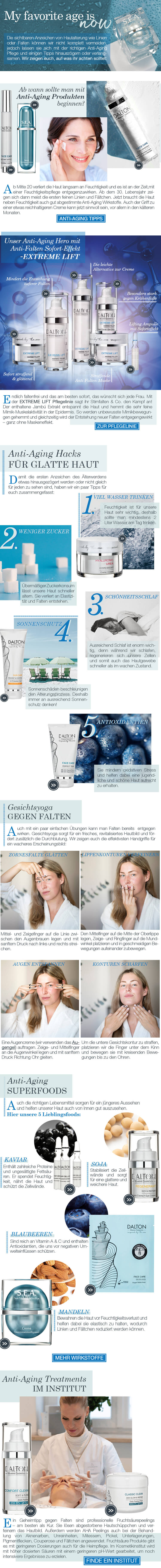 My favorite age is now Tipps gegen Falten