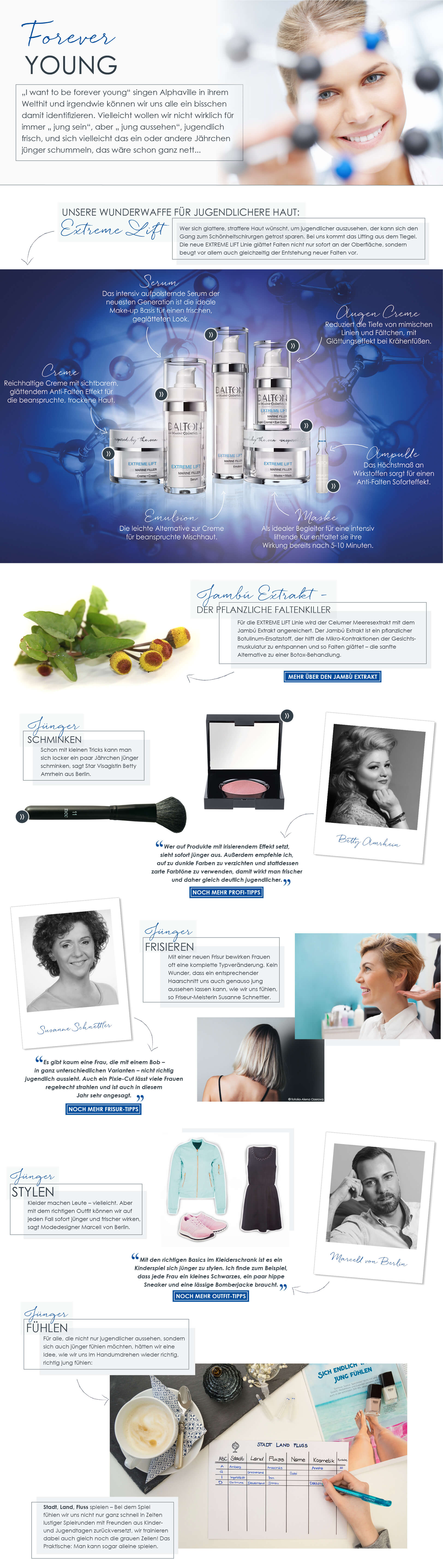 Themenwelt Forever Young Mit der Extreme Lift Linie Falten bekämpfen