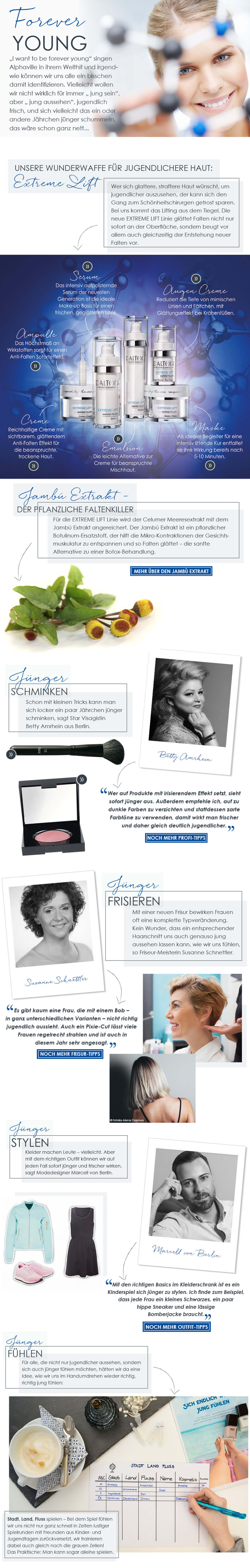 Themenwelt Forever Young Mit der Extreme Lift Linie Falten bekämpfen