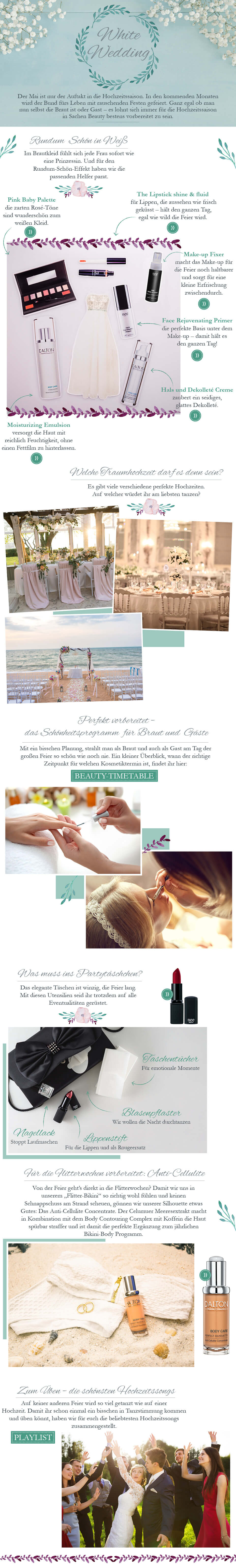 Themenwelt White Wedding Perfekt vorbereitet für die Hochzeitssaison in Sachen Beauty