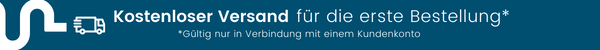 Kostenloser Versand für die erste Bestellung