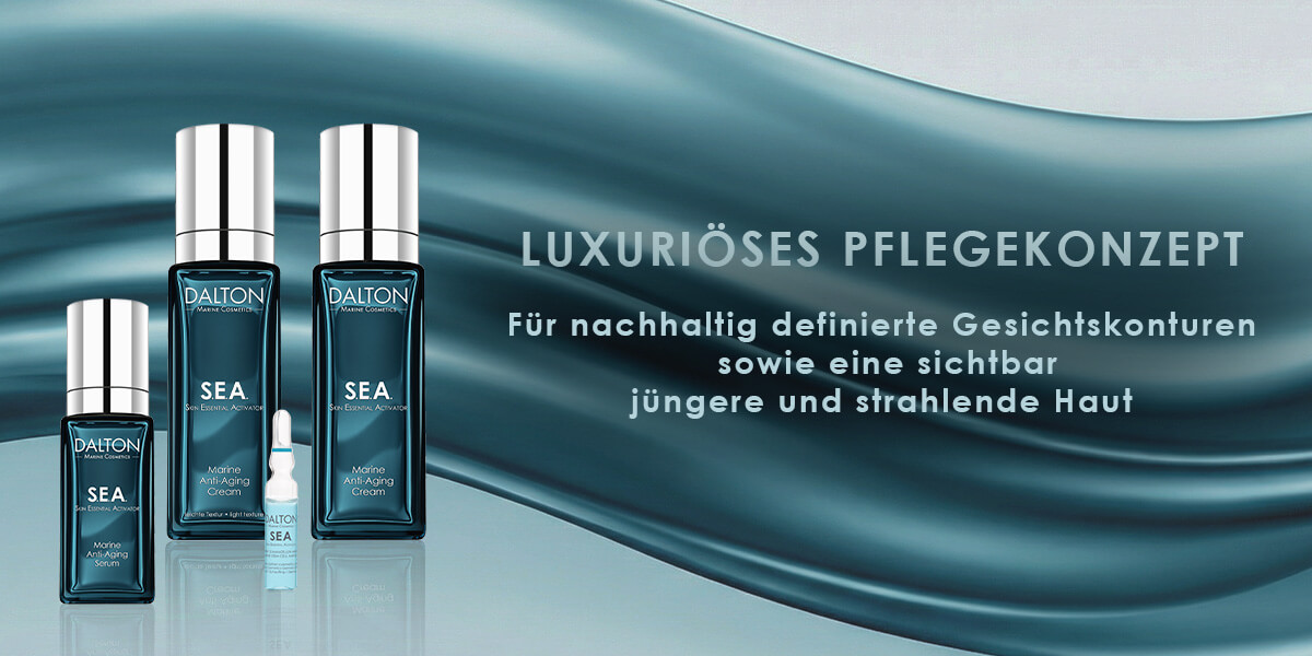 Die Linienübersicht der luxuriösen S.E.A. Anti-Aging Pflegelinie
