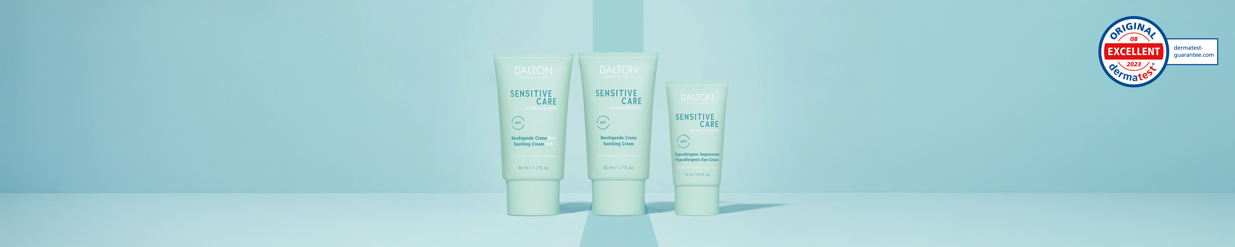 Face products for sensitive skin prone to allergies